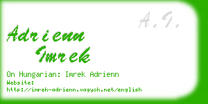 adrienn imrek business card